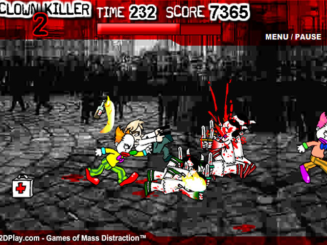 Clown Killer 2 - free online games @ PlayItOnTheWeb